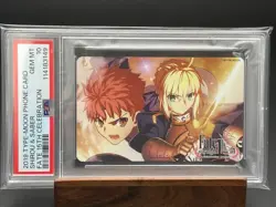 Psa10 Telephone Card Pop2 Sheets Fate Saber Shiro Phone Quo Book Etc. Available - Image 1