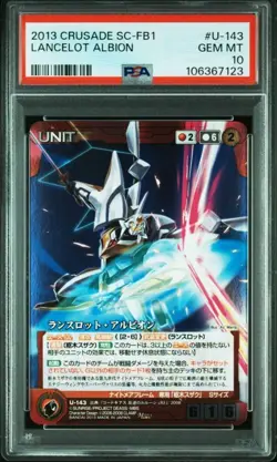 Psa10 U-143 Lancelot Albion Code Geass Crusade Card Game - Image 1