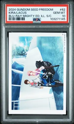 Psa10 No.62 Visual Illustration Card Mobile Suit Gundam Seed Freedom Limited - Image 1
