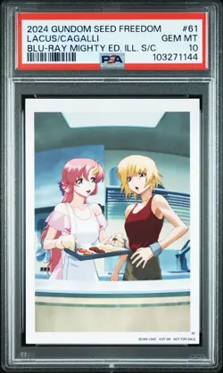 Psa10 No.61 Visual Illustration Card Mobile Suit Gundam Seed Freedom Limited - Image 1