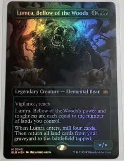 Lumra, Bellow of the Woods - Borderless Foil 342 - MTG Bloomburrow - Image 1