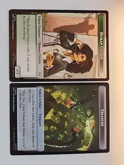 Human Citizen / Treasure MTG Spider-man Token #4 / #7 - Ships Same Day - Image 1