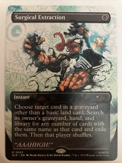 Surgical Extraction #2003 Regular MTG Secret Lair Spider-Man Venom (Full Color) - Image 1