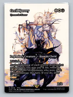 1x Cecil Harvey (Tymna the Weaver) (0018) Final Fantasy FCA MTG Magic NM - Image 1