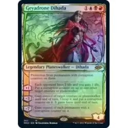 Foil Geyadrone Dihada (showcase) M/NM Magic: The Gathering MTG Modern Horizons 2 - Image 1