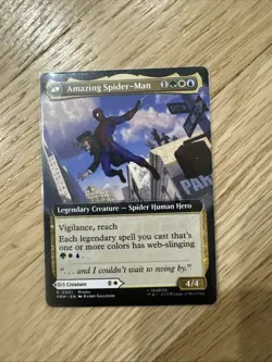 NYCC 2025 MTG Peter Parker / Amazing SPIDER-MAN PROMO Card Magic Gathering - Image 1