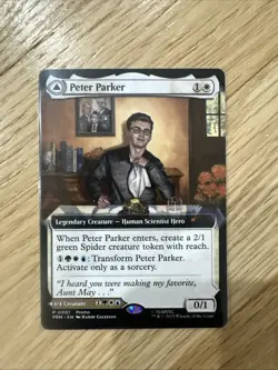 NYCC 2025 MTG Peter Parker / Amazing SPIDER-MAN PROMO Card Magic Gathering - Image 2