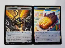 Food / Robot MTG Spider-man Token #5/#6 - Ships Same Day - Image 1