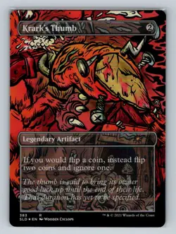 1x FOIL Krark's Thumb (383) Secret Lair Drop SLD MTG Magic NM - Image 2