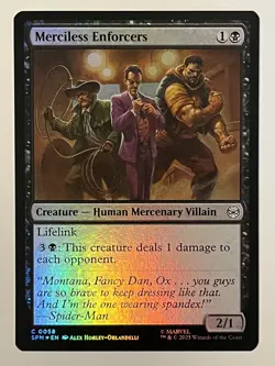 Merciless Enforcers Marvel's Spider-Man Foil MTG NM - Image 1