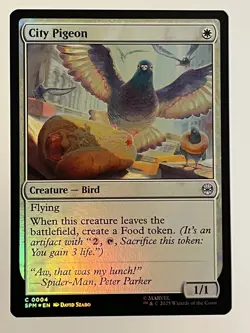City Pigeon Marvel's Spider-Man Foil MTG NM - Image 1