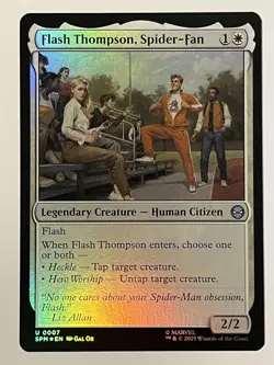 Flash Thompson, Spider-Fan Marvel's Spider-Man Foil MTG NM - Image 1