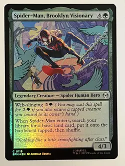 Spider-Man, Brooklyn Visionary Marvel's Spider-Man Foil MTG NM - Image 1