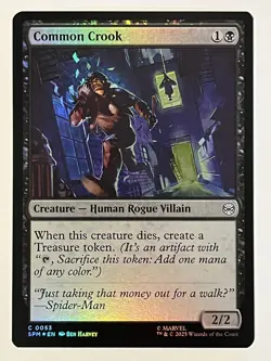 Common Crook Marvel's Spider-Man Foil MTG NM - Image 1
