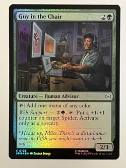 Guy in the Chair Marvel's Spider-Man Foil MTG NM - Image 1