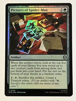 Pictures of Spider-Man Marvel's Spider-Man Foil MTG NM - Image 1