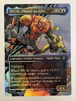 SP//dr, Piloted by Peni (Borderless) Marvel's Spider-Man Foil MTG NM - Image 1