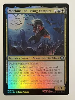 Morbius the Living Vampire Marvel's Spider-Man Foil MTG NM - Image 1