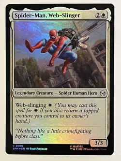 Spider-Man, Web-Slinger Marvel's Spider-Man Foil MTG NM - Image 1