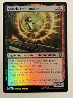 Shriek, Treblemaker Marvel's Spider-Man Foil MTG NM - Image 1