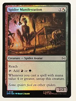 Spider Manifestation Marvel's Spider-Man Foil MTG NM - Image 1