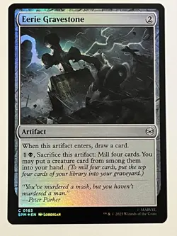Eerie Gravestone Marvel's Spider-Man Foil MTG NM - Image 1