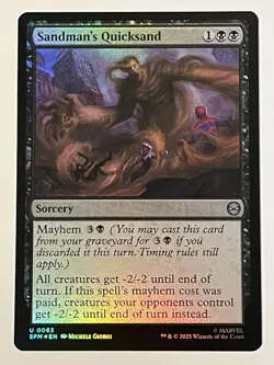 Sandman's Quicksand Marvel's Spider-Man Foil MTG NM - Image 1
