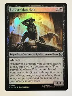 Spider-Man Noir Marvel's Spider-Man Foil MTG NM - Image 1