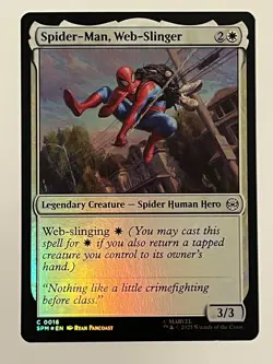 Spider-Man, Web-Slinger Marvel's Spider-Man Foil MTG NM - Image 1