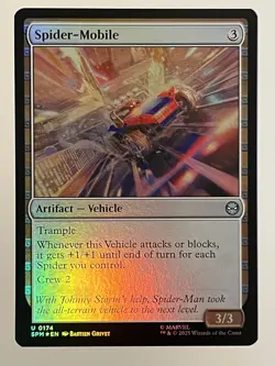 Spider-Mobile Marvel's Spider-Man Foil MTG NM - Image 1