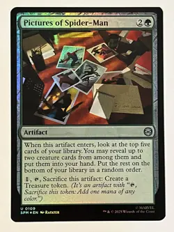 Pictures of Spider-Man Marvel's Spider-Man Foil MTG NM - Image 1
