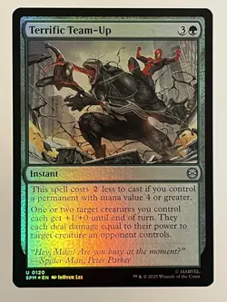 Rocket-Powered Goblin Glider Marvel's Spider-Man Foil MTG NM - Image 1