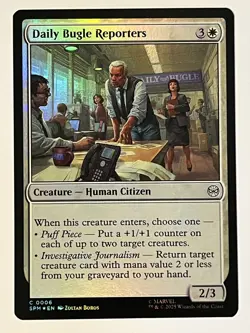 Daily Bugle Reporters Marvel's Spider-Man Foil MTG NM - Image 1