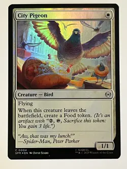City Pigeon Marvel's Spider-Man Foil MTG NM - Image 1