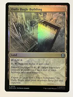 Daily Bugle Building Marvel's Spider-Man Foil MTG NM - Image 1