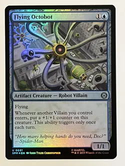 Flying Octobot Marvel's Spider-Man Foil MTG NM - Image 1