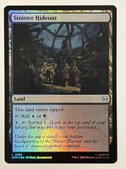 Sinister Hideout Marvel's Spider-Man Foil MTG NM - Image 1