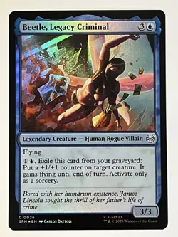 Beetle, Legacy Criminal Marvel's Spider-Man Foil MTG NM - Image 1