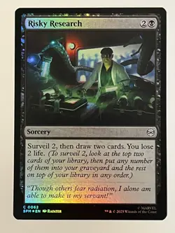 Risky Research Marvel's Spider-Man Foil MTG NM - Image 1