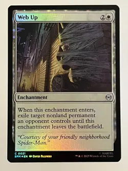 Web Up Marvel's Spider-Man Foil MTG NM - Image 1