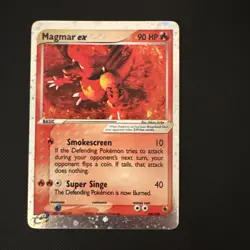 Magmar ex 100/109 Ruby and Sapphire Holo Pokemon - Image 1