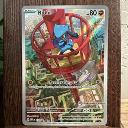 Riolu Mega Evolutions 010 Black Star Promo Pokemon Center Stamped - Image 1