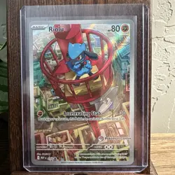 Riolu Mega Evolutions 010 Black Star Promo Pokemon Center Stamped - Image 3