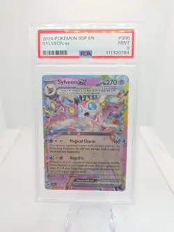 2024 POKEMON SSP EN-SURGING SPARKS #086 SYLVEON EX PSA 9 - Image 1
