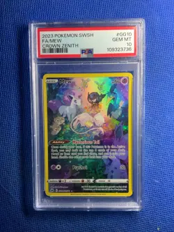 2023 Pokemon SWSH Crown Zenith #GG10 FA/MEW PSA GEM MINT 10 - Image 1