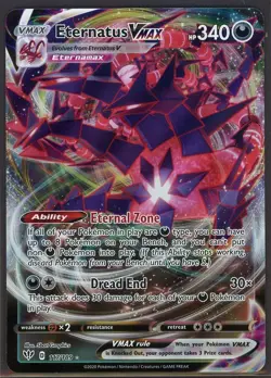 Pokemon Darkness Ablaze Eternatus VMAX 117 Full Art Pokemon Card - Image 1
