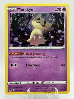 Mimikyu 081/189 Darkness Ablaze Cosmos Promo Holo Rare Pokemon TCG - NM - Image 1