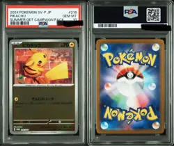 Psa10 Pikachu Promo 216/Sv-P Pokemon Card Summer Pokeka One Owner 1 - Image 3