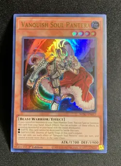 YUGIOH 1ST ED WISU-EN017 VANQUISH SOUL PANTERA ULTRA RARE NEAR MINT (NM) - Image 1