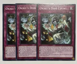 3X Okiku's Dish Count DOOD-EN080 C Doom of Dimensions NM 1st Ed Yugioh - Image 1